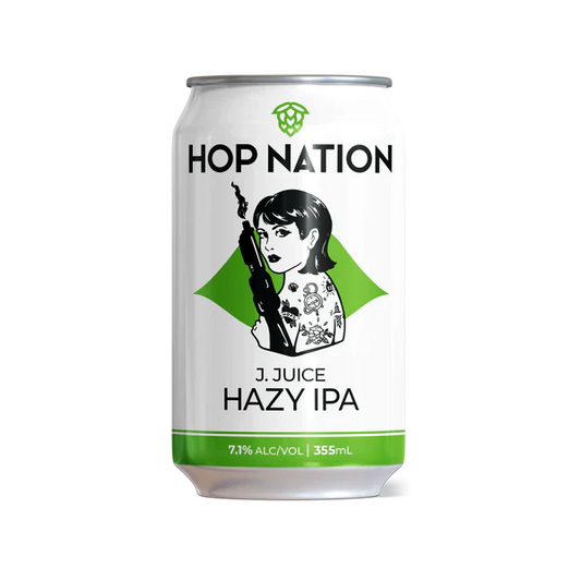 Hop Nation J - Juice Hazy IPA 375ml Can