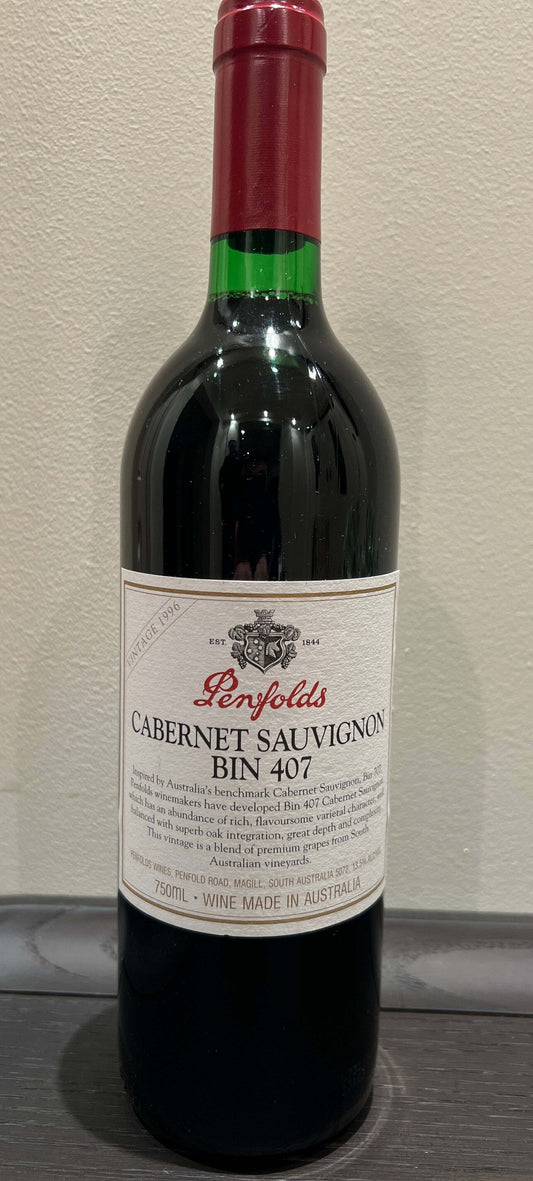 Penfold Bin 407 Cabernet Sauvignon 1996