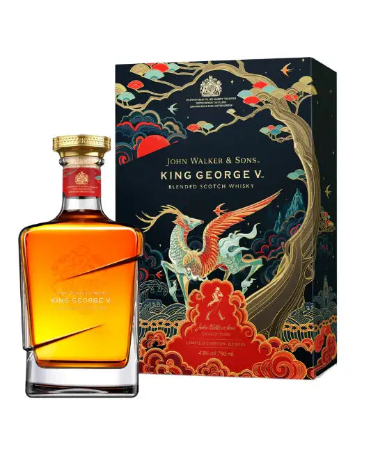 Johnnie Walker & Sons King George V Blended Scotch Whisky Lunar New Year Limited Edition 2022 750ml - Craft Republic Liquor