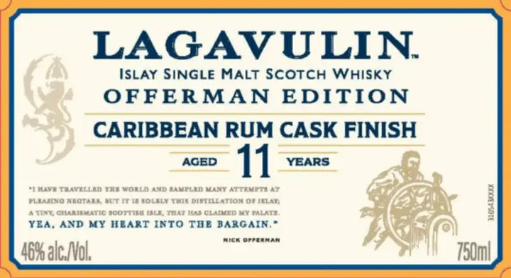 Lagavulin Offerman Edition Caribbean Rum Cask Finish Aged 11 Years Scotch Whisky