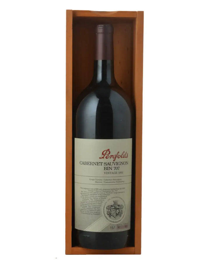 1993 Penfolds Bin 707 Cabernet Sauvignon 1500ml Magnum WOODEN GIFT BOX - Craft Republic Liquor