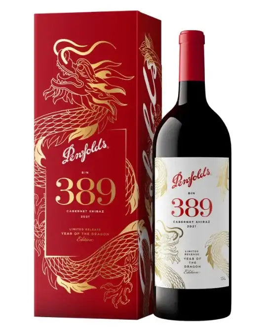 2021 Penfolds Bin 389 Cabernet Shiraz Year of Dragon Lunar New Year Gift Box 1.5L Magnum - Craft Republic Liquor