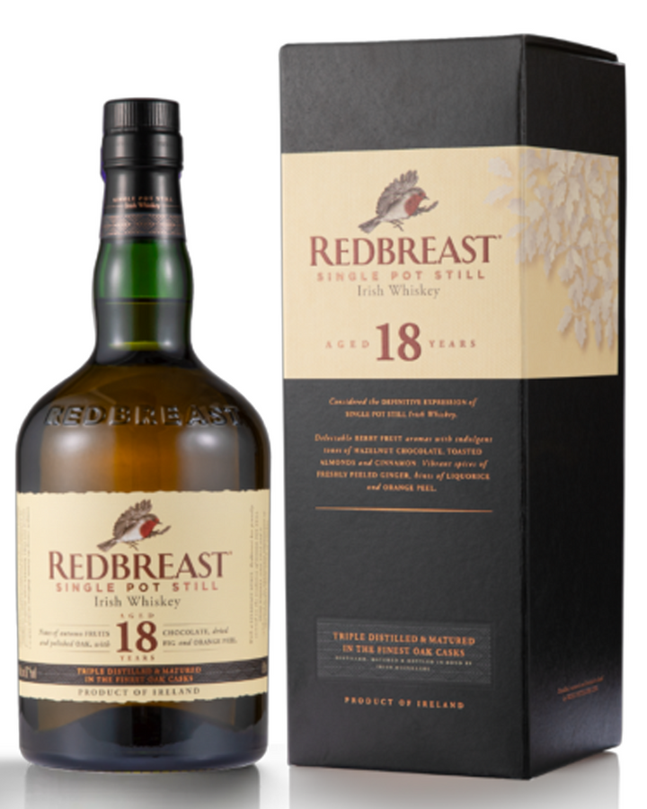 Redbreast 18 Year Old Single Pot Still Irish Whiskey 700ml