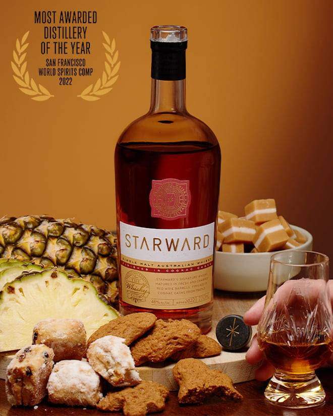 Starward Cognac Cask Single Malt Australian Whisky 700ml - Craft Republic Liquor