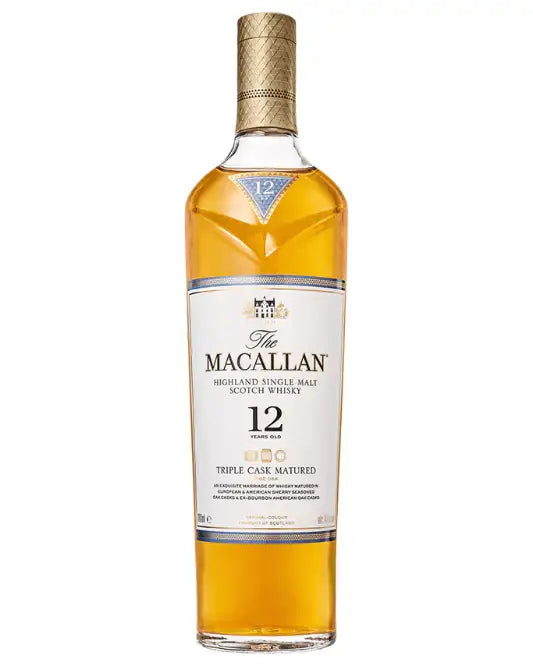 The Macallan 12 Year Old Triple Cask Single Malt Scotch Whisky 700ml - Craft Republic Liquor