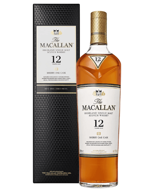 The Macallan 12 Year Old Sherry Oak Cask Single Malt Scotch Whisky 700ml - Craft Republic Liquor