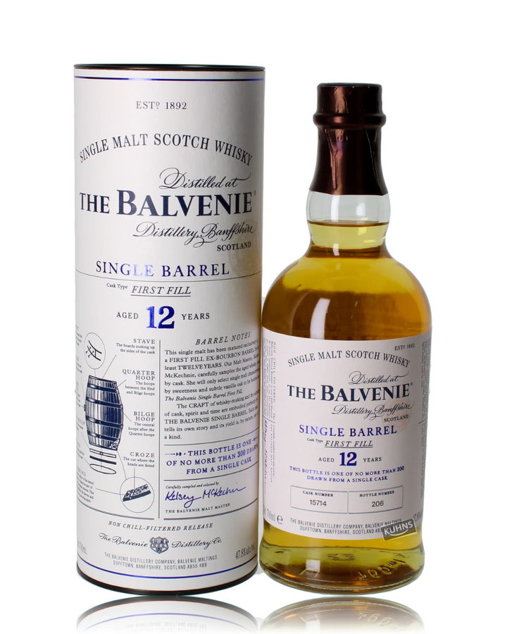 The Balvenie First Fill 12 Year Old Single Barrel 700ml - Craft Republic Liquor
