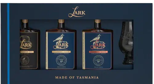 Lark Whisky Tasting Flight 3 X 100ml + Glencairn Glass