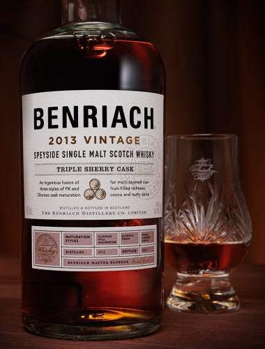 2013 The BenRiach Triple Sherry Cask Speyside Single Malt Scotch Whisky 700ml - Craft Republic Liquor