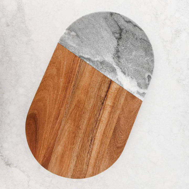 Grey Marble Timber Cheese Board - Craft Republic Liquor