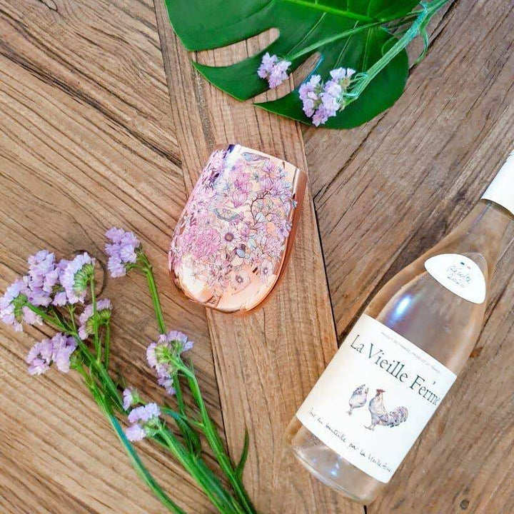 Floral Print Copper Glasses - Craft Republic Liquor