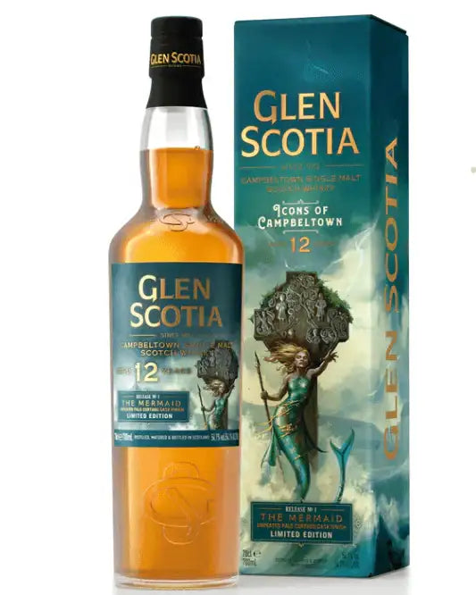 Glen Scotia Icons of Campbeltown Release No.1: The Mermaid 12 Year Old Single Malt Scotch Whisk 700ml - Craft Republic Liquor