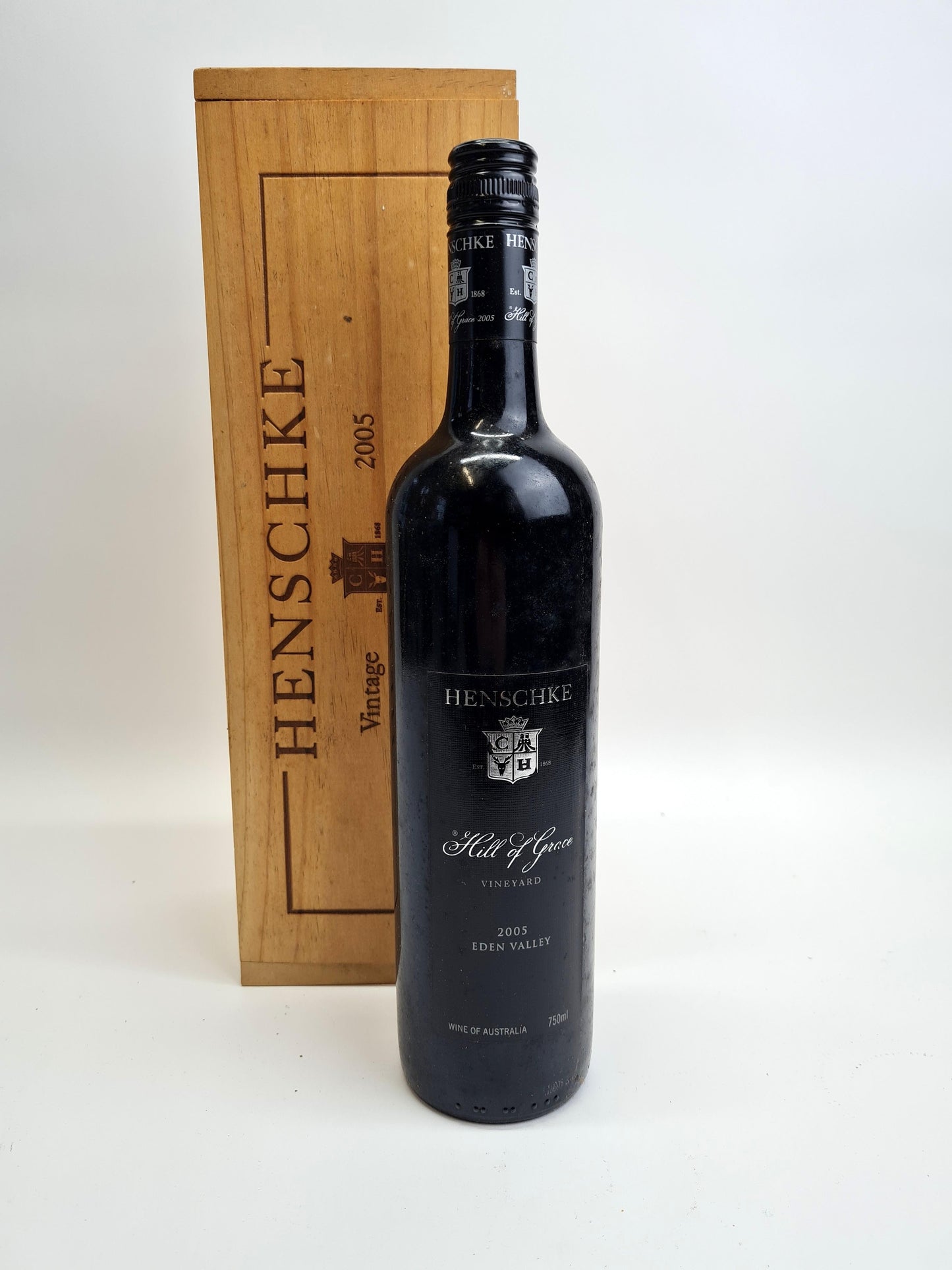 2005 Henschke Hill of Grace Shiraz 750ml Original Wood Box