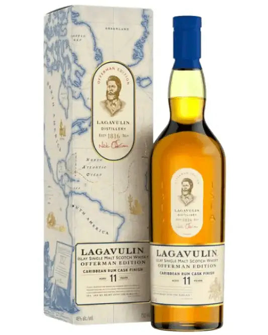 Lagavulin Offerman Edition Caribbean Rum Cask Finish Aged 11 Years Scotch Whisky 750ml - Craft Republic Liquor